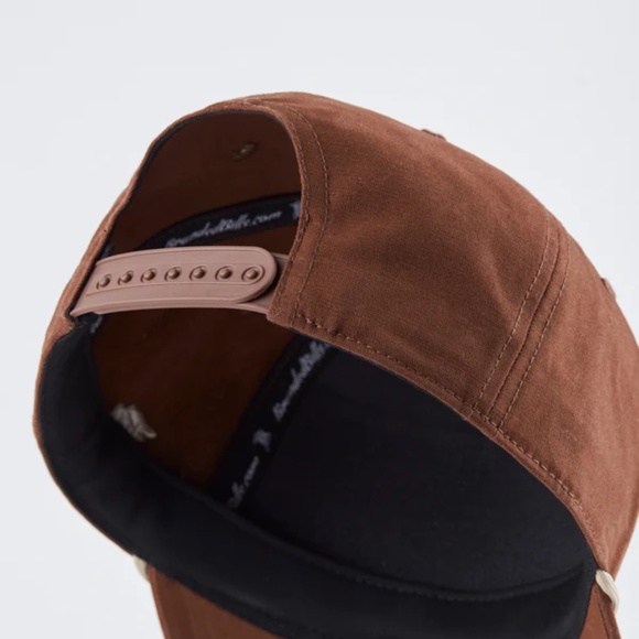 Bare Curved Canvas 5 Panel Rope Hat - vintage rust - Picture 8 of 8